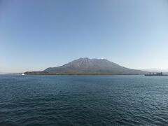 　天気も良く、桜島がきれい。