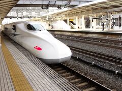 品川駅から新幹線ひかり号で名古屋に行き、こだま号に乗り換えて米原駅に到着です。