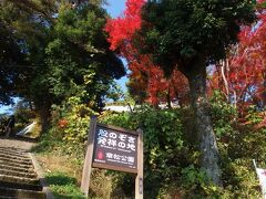 さっそく名物の股のぞきをするために、「股のぞき発祥の地」まで階段で上ります。
すごく急な階段を約3分、日頃の運動不足がたたって足がプルプルするー そして息切れが激しい...
股のぞきどころではなく、まずは木陰のベンチで一休みです。