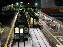 山あいの南小谷駅に着きました。