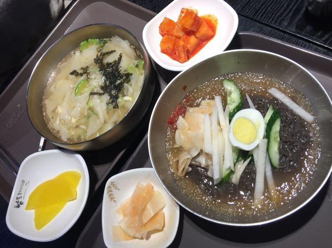 今回、初韓国料理はスジェビと冷麺です。