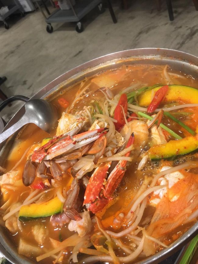 最後の晩餐。<br /><br />コッケタン。カニ鍋。