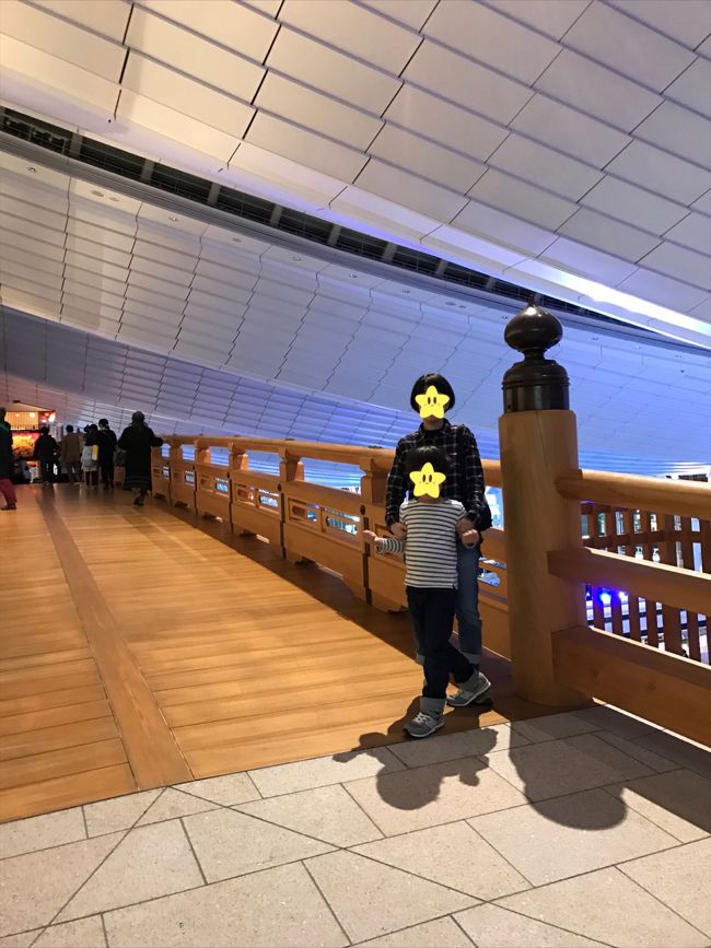 夜の羽田探検(*´ο`*)<br />昼間とはまた違う雰囲気でしたー。