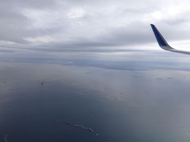 東京湾上空。<br /><br />滑走路も見えてきて、間もなく着陸という時に飛行機がまさかの急上昇！<br />ほぼタッチ＆ゴー状態でした。<br /><br />何があったの？