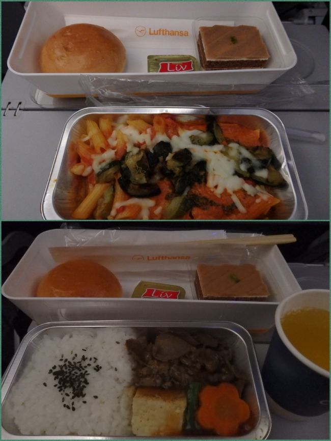 ２回目の機内食。<br /><br />洋食or和食<br />昔よりも機内食は美味しくなっている気がします。<br /><br />座りっぱなしで食べてばかり。太りそう(≧◇≦)