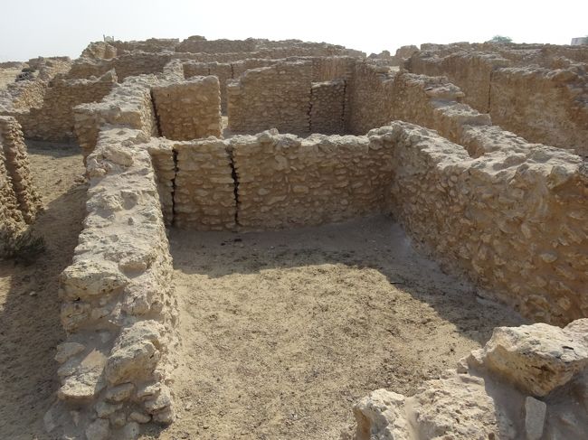 サール集落遺跡（居住区）（８０軒余りの住居が発掘されていますが、約２００軒が存在したといわれています。）（すべての家は壁を共有し、家の壁は粗い石灰岩のブロックを積み上げ、漆喰で仕上げており、屋根にはヤシの葉を被せていたようです。）