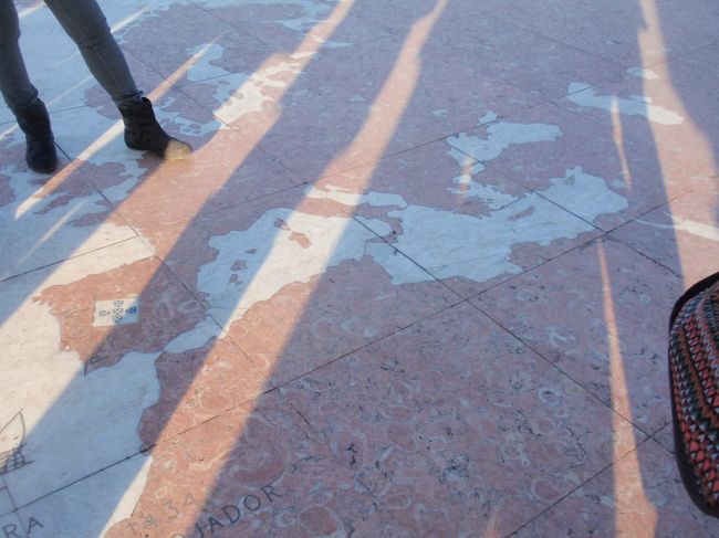 世界一周を記念した、ポルトガル中心の地図。