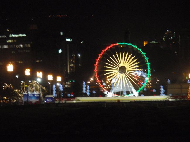 夜の高速観覧車