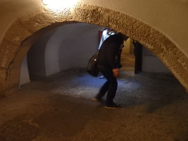 ここは牢屋かな。<br />ガイドブックによると、潮流により海水が入る水牢と書いてあります。<br />中に入れられた人、おぼれちゃうんじゃないの？<br /><br />アーチが低くて、出入りしずらいような造りになってる。