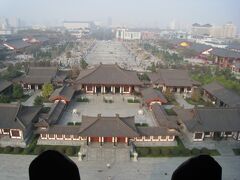 大雁塔に上がる