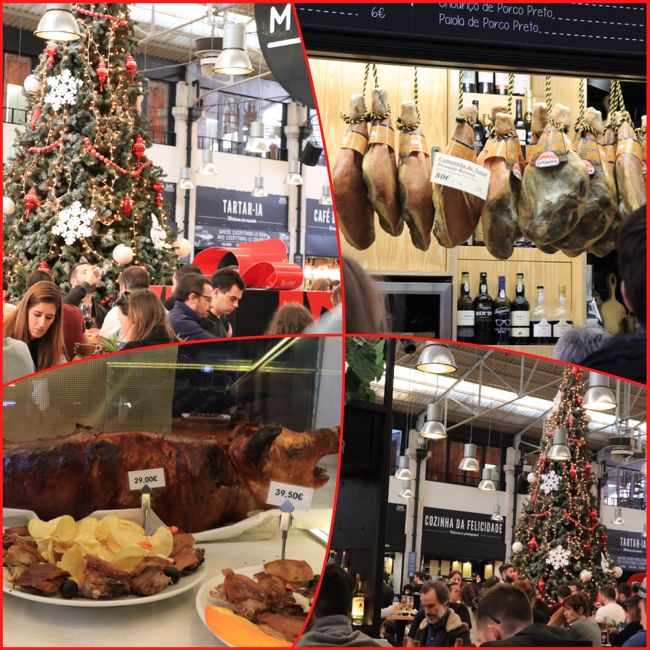 生ハムは美味しいよね～。なぜか夫は嫌いなんだけど(^^ゞ<br />丸焼きの仔豚ちゃんもポルトガルの名物なんだってね。<br />そのままの姿を見ると、ちょっとむごい気もするけれど。<br /><br />皆さんおいしそうなお料理食べてますよ。