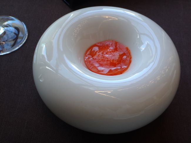 上にはキャロットのゼリー。