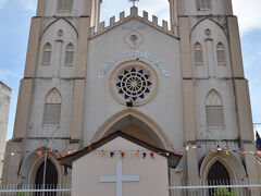 続いてセント・フランシス・ザビエル教会．
日本にも布教に来たフランシスコ・ザビエルの名前を冠する教会で，1849年に建てられたものとのこと．