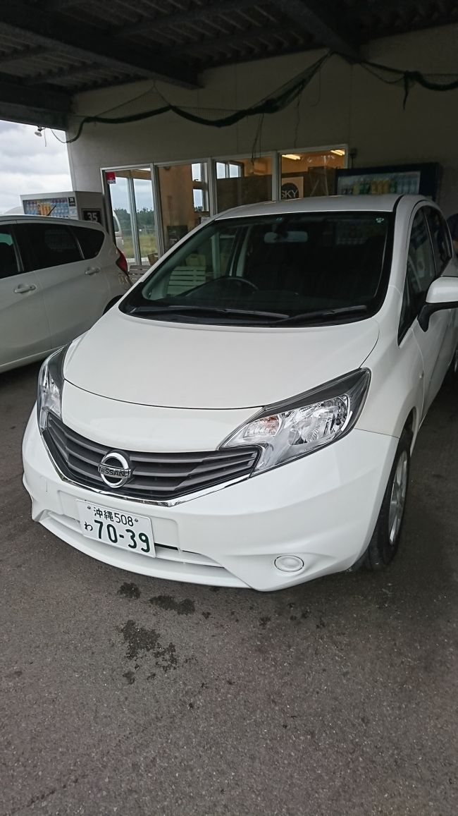 スカイレンタカーで車を借ります。<br />空港まで迎えに来てくれて、そこから営業所まで行き、手続きをします。