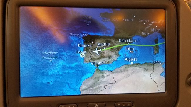 行き先のリスボンが遠い<br />時間でした〜。