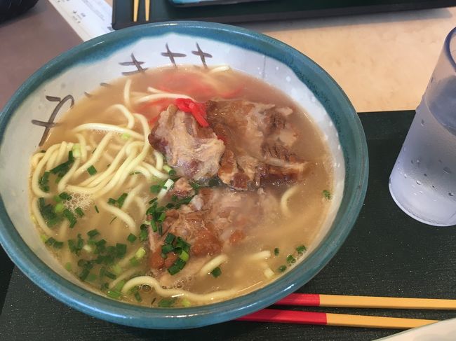 石垣島到着ー♪国内旅行てホントにすぐに外に出れるから楽だ♪<br />空弁買う時間もなく、バタバタだっため石垣島の空港でやっとランチ☆<br />初の八重山そば。優しい味で美味しい‼︎