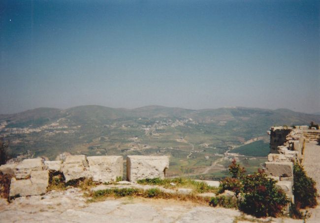 クラック・ド・シュバリエからの眺め。