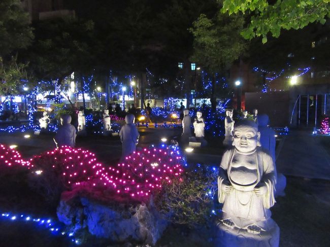 ライトアップは不気味でござる・・・