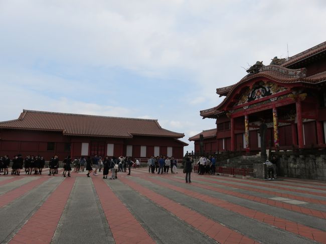 城の周囲の地面も2色になっていました。