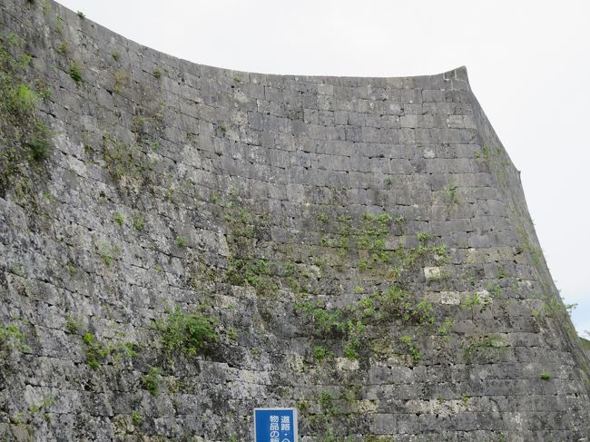 石垣。<br />本土の城のものとは違います。<br />今帰仁城と似ていました。