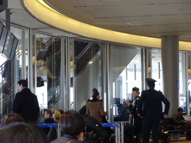 アエロフロートロシアの乗務員たち。顔ちっちゃー！