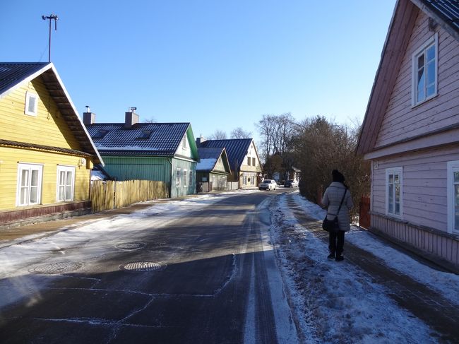 トラカイ城の近くには、カライメ人の家がありました。<br /><br />前面に窓が３つあるのが特徴だそうです。