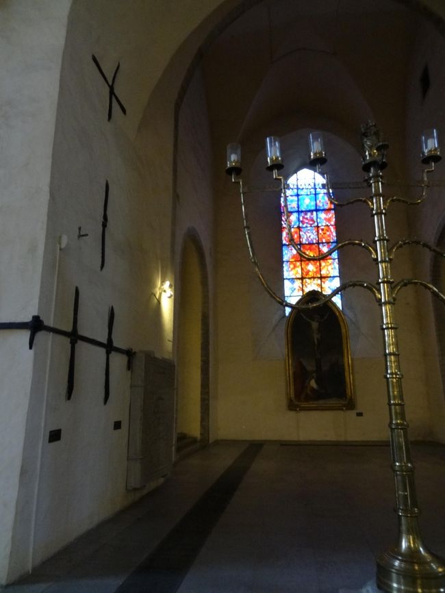 教会。<br />ステンドグラスが美しい。