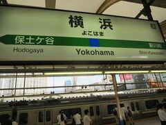 東横線・綱島駅から急行に乗り10分ほどで横浜駅に着きました。