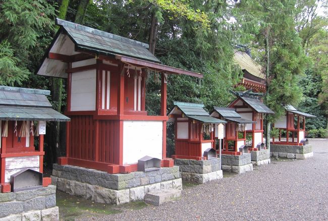 2010秋、尾張の古社・津島神社(3/4)：神苑、庭園の石組、石灯篭
