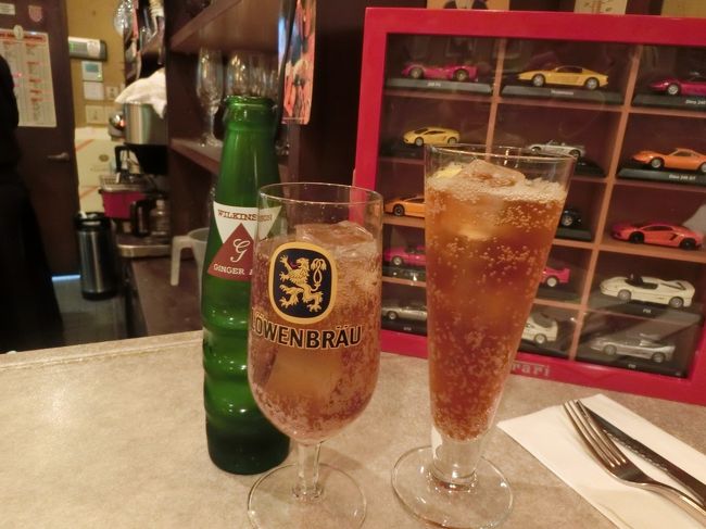 ノンアルコールで！<br />ジンジャエールとティーソーダ。