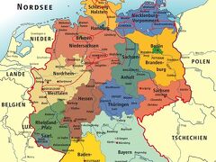 
写真はBRDドイツ連邦共和国・Map・・・赤線が行程。