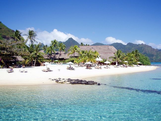 桟橋からレセプション側の景色