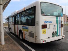 空港からはバスで日豊線朽網駅まで。利用者は僅かでした。
（朽網駅にて）