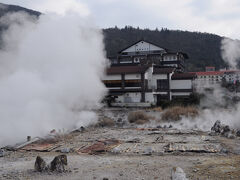 まず目に入って来るのが、宿のすぐ横にある『清七地獄』。
隠れキリシタンであった清七と言うものが処刑された日に噴出したと言う地獄で、ここで処刑されたと言う説もあるそうだ。