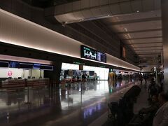 早朝の空港です。幻想的・・・。