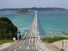 角島到着。海の色はまるで沖縄。