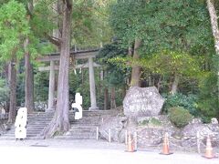 坂を下って飛瀧神社に到着。
創建は不明。那智の滝自体をご神体とする。