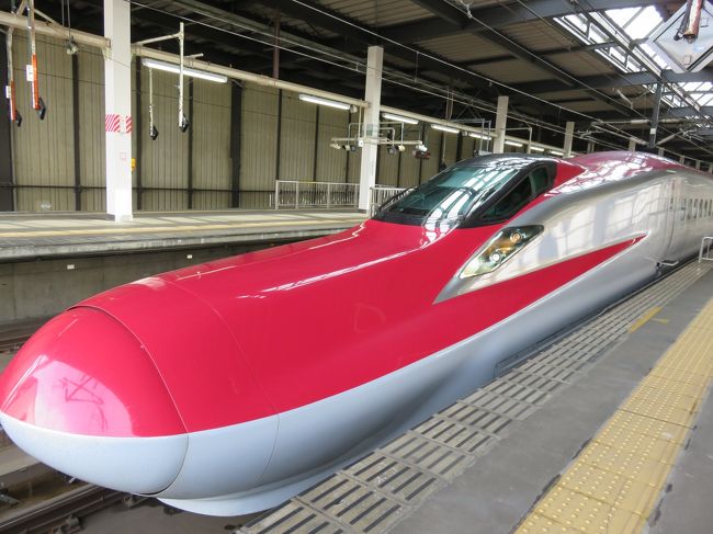 続いて秋田新幹線こまちに乗りました。<br />なかなか乗れないレアな新幹線です。