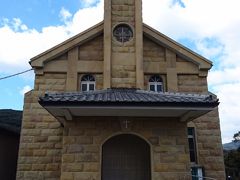 せっかくだから観光っぽいことをしてみようかと(^^)

山田教会へ行きました。
正面から見た教会。