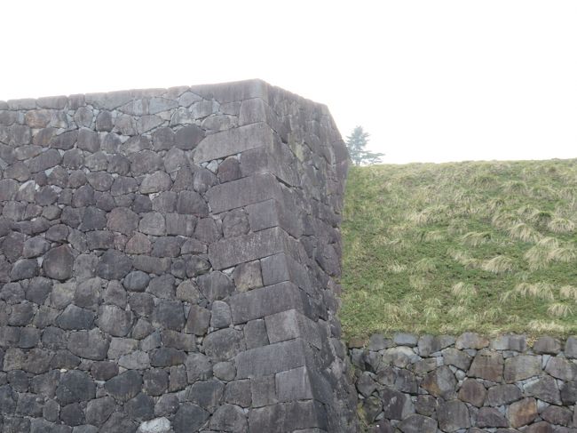 石垣の角に使われる石は隅石というそうです。<br />長方形の石になっていて、高く積み上げた時に安定します。