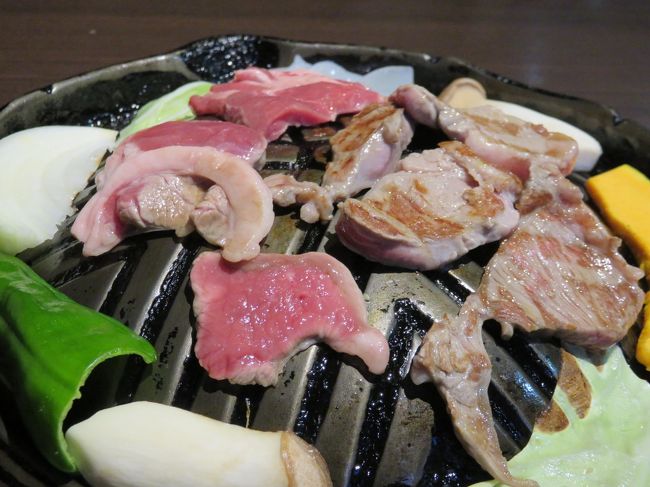 晩ご飯は、蔵王名物のジンギスカン。<br />北海道では食べ損ねたので、蔵王では食べました。<br />ラム肉に臭みもなくて食べやすく、おいしかったです。