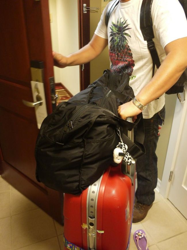 重いもの、かさばるものをできるだけ持って帰ってもらいます