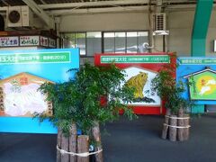 新宮駅に到着。
ホームには熊野三山の絵馬をモチーフにしたパネルが展示。
すでに熊野那智大社を訪れており、今日は残る熊野速玉大社、熊野本宮大社を参拝する。