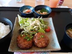 ポ－ザーおばさんの食卓でハンバーグ定食