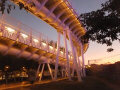 「写真」翠華路自行車道橋梁

蓮池潭を渡る歩道橋。ライトアップされていて綺麗です。