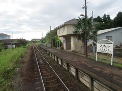 7:56　入地駅に着きました。（佐貫駅から3分）

竜ヶ崎線唯一の中間駅です。