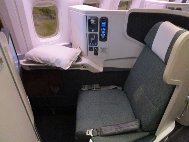 次の日は仕事に行かないといけないので、最後の便は眠っておかないといけない。<br /><br />てっきり残念なビジネスシートだと思っていたのに、フルフラットになるのだった、<br /><br />食事もとらずにギリギリまで寝かせてもらった<br /><br />