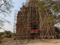 ナッラウン寺院。バガンに残る唯一のヒンドゥー教寺院。修復中でした。