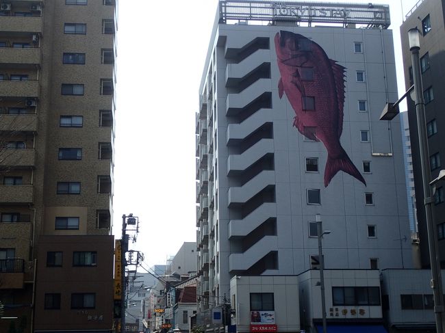 築地にふさわしく、<br />魚のデザインビル