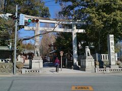 あっという間に到着
秩父神社の鳥居がみえてきました～